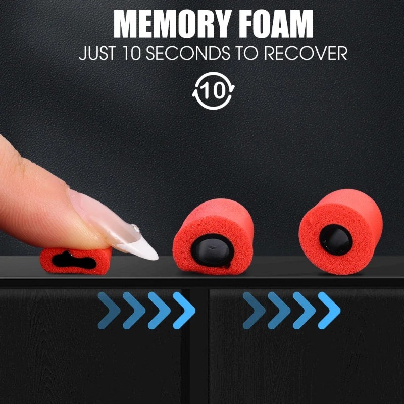1-6 пар мягких наушников из пе – обзор и цена Earphone Foam Tip