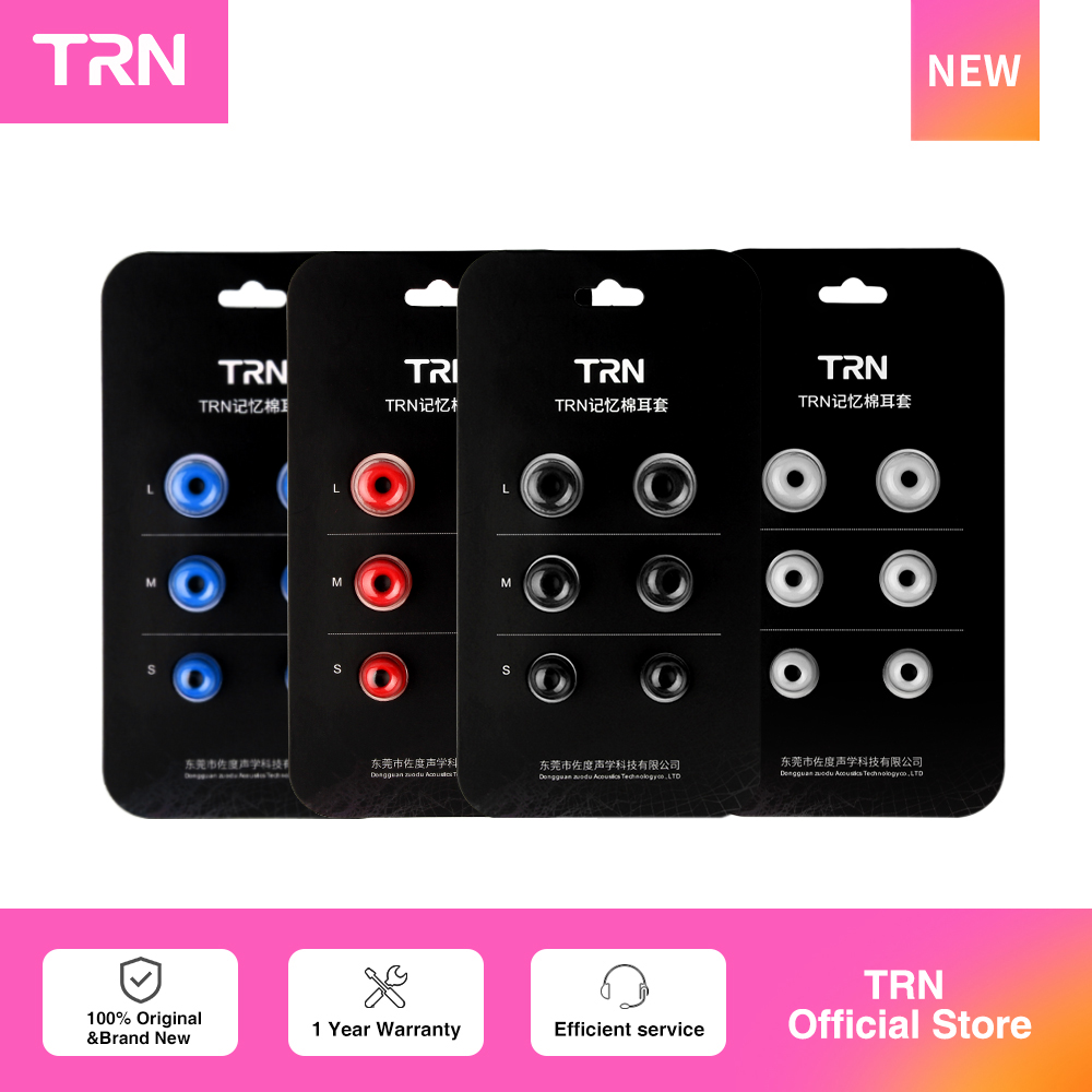 TRN 3 пары (6 шт.) наушники с  – обзор и цена Earphone Foam Tip